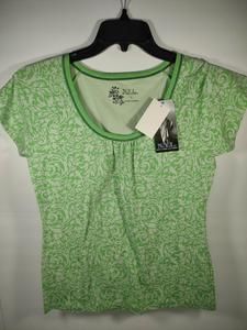 New York Laundry Women's Top Size Large Light Green Paisley NWT